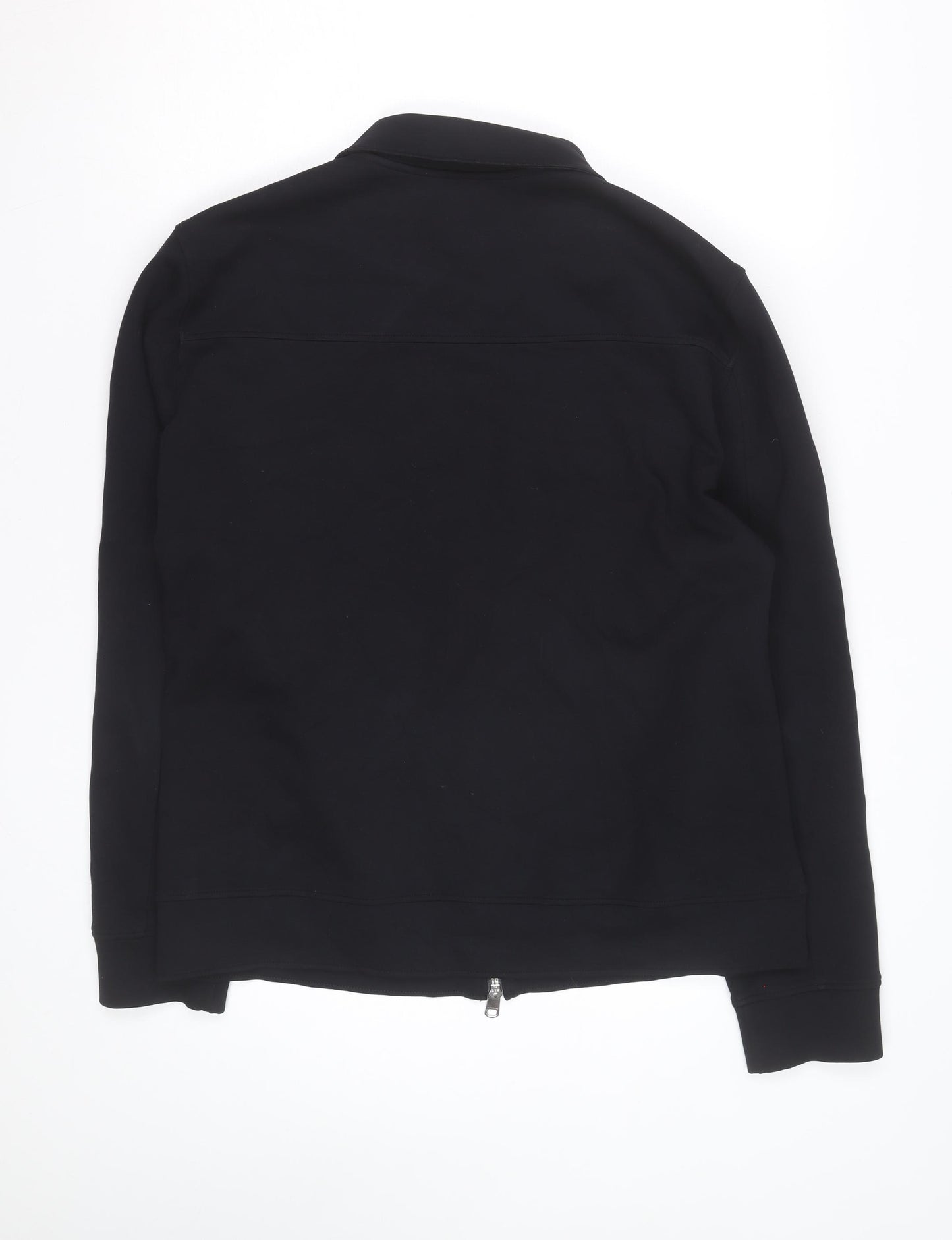 Marks and Spencer Autograph Men's Black Cotton Blend Zip Jacket M