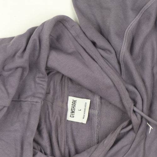 Gymshark Men's Purple Pullover Hoodie Size L Regular Fit Hooded Sweatshirt