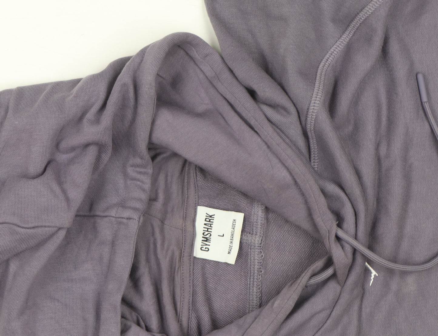 Gymshark Men's Purple Pullover Hoodie Size L Regular Fit Hooded Sweatshirt