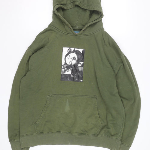 Made By Atelier Men’s Green XL Pullover Hoodie Graphic Print