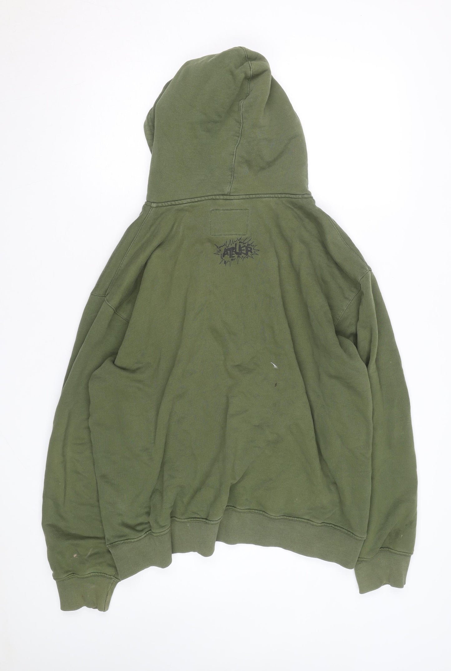 Made By Atelier Men’s Green XL Pullover Hoodie Graphic Print