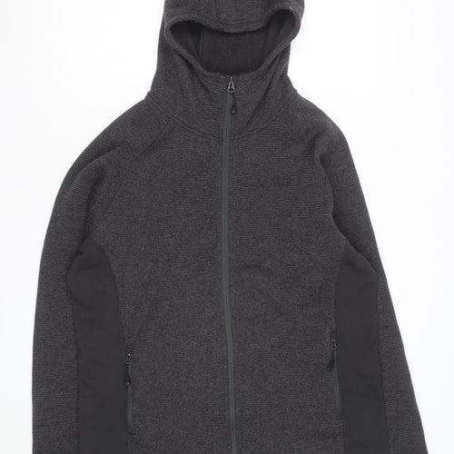 North Ridge Men's Grey Full Zip Fleece Hoodie Size L
