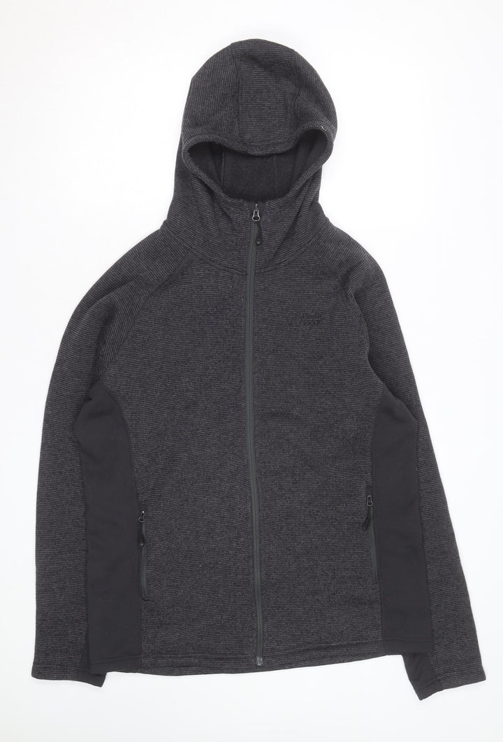 North Ridge Men's Grey Full Zip Fleece Hoodie Size L