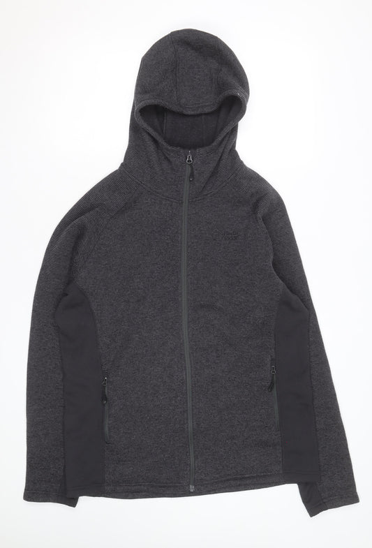 North Ridge Men's Grey Full Zip Fleece Hoodie Size L