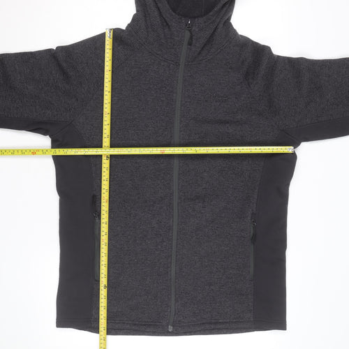 North Ridge Men's Grey Full Zip Fleece Hoodie Size L