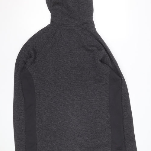 North Ridge Men's Grey Full Zip Fleece Hoodie Size L