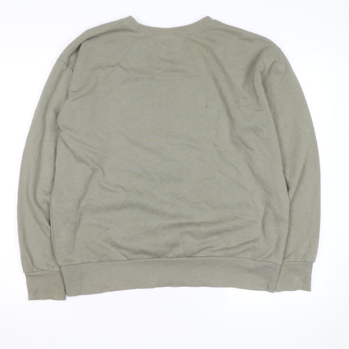 Disney Mickey Mouse Men's Green L Pullover Sweatshirt