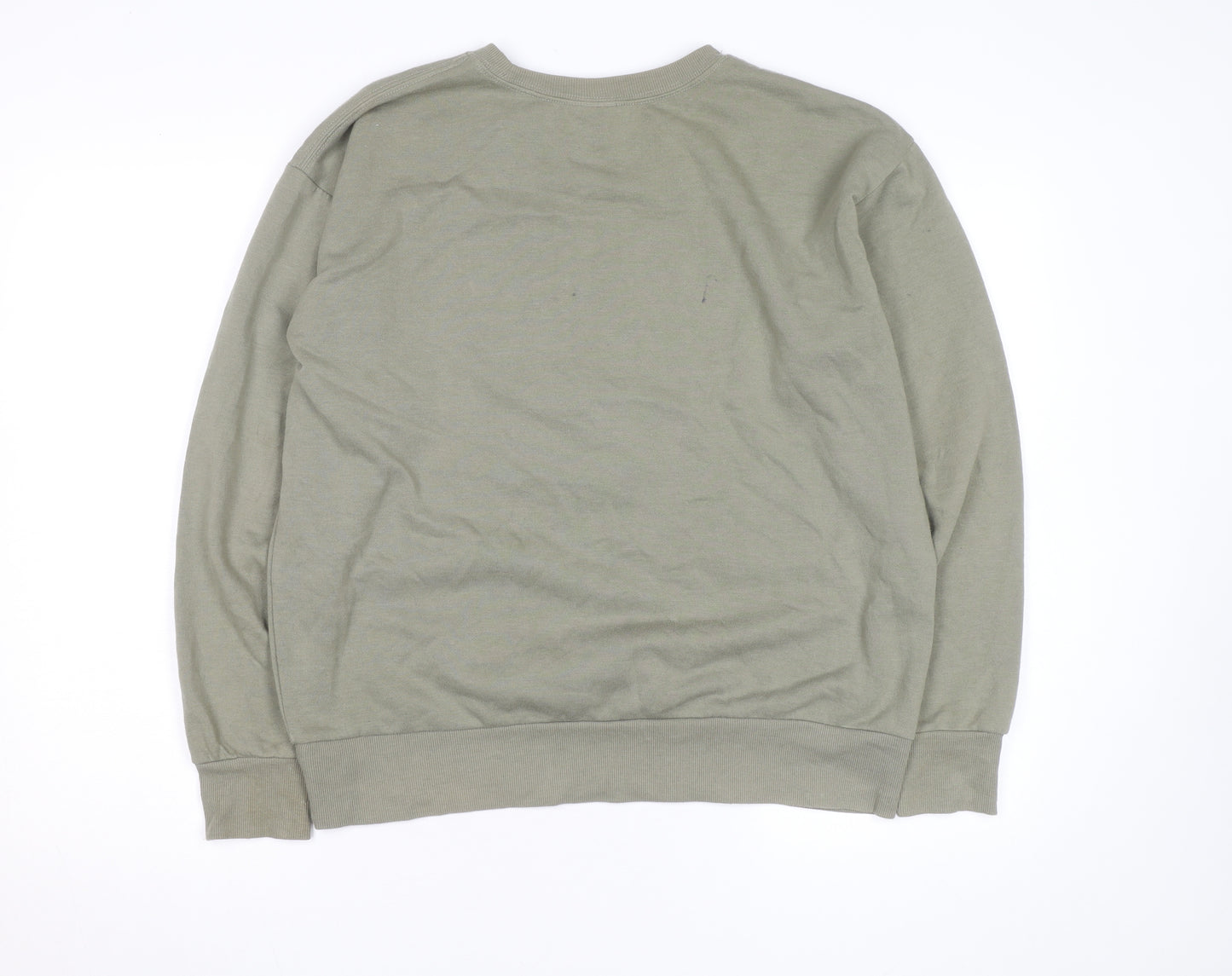 Disney Mickey Mouse Men's Green L Pullover Sweatshirt