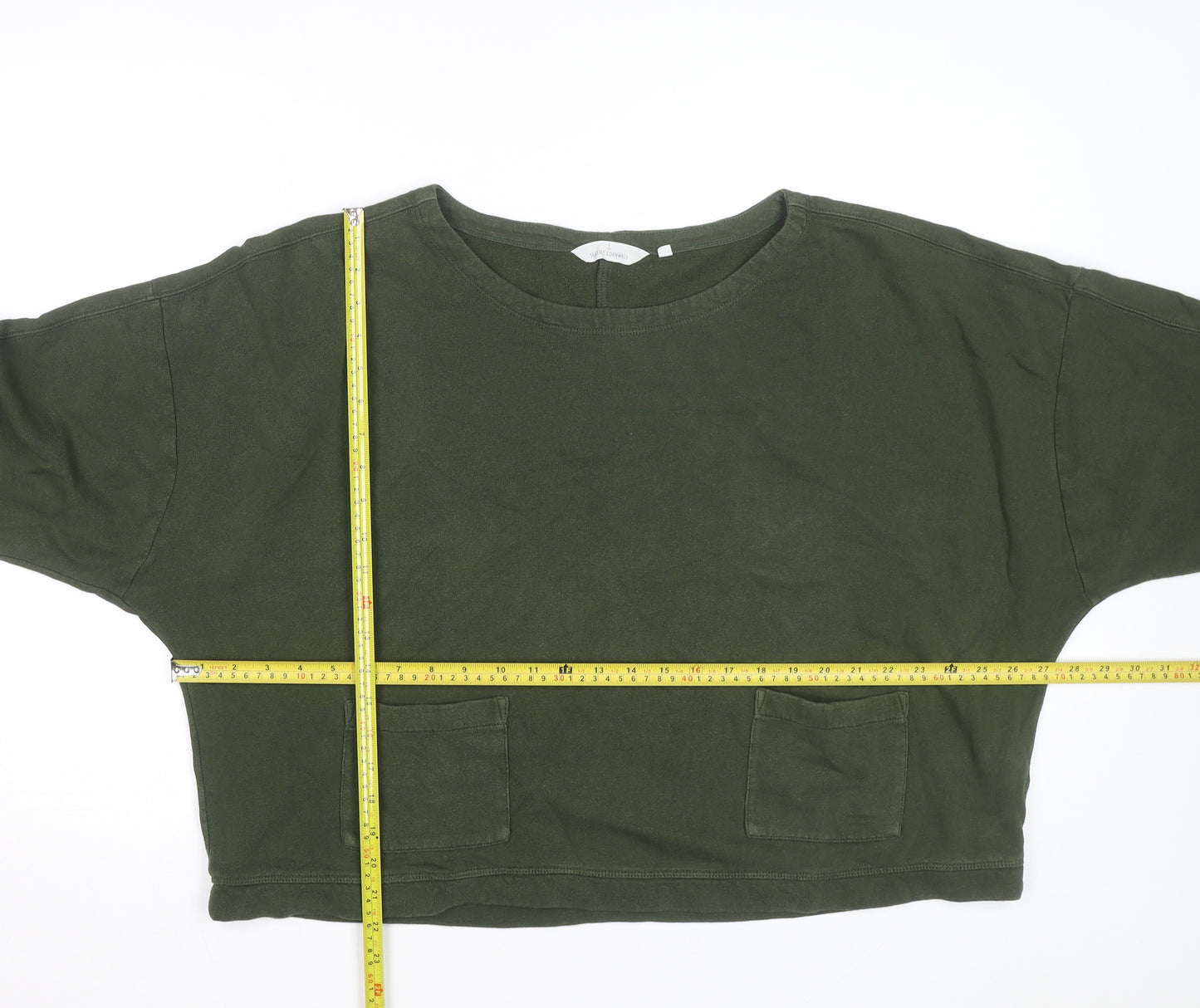 Seasalt Cornwall Womens Green Cotton Pullover Sweatshirt Size 16
