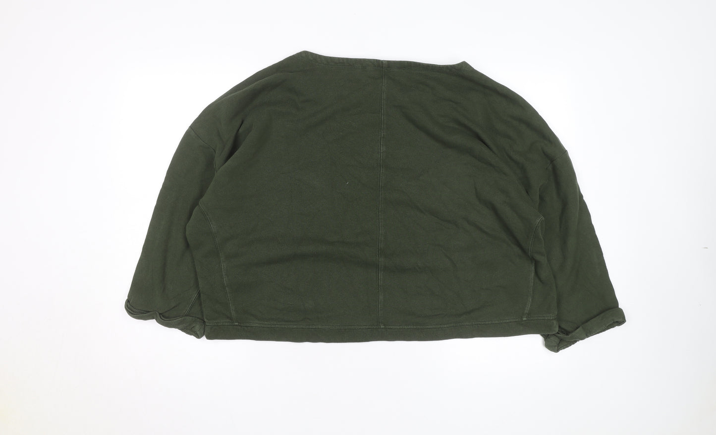 Seasalt Cornwall Womens Green Cotton Pullover Sweatshirt Size 16