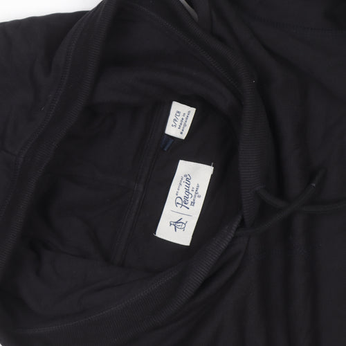 Original Penguin Men's Black Pullover Hoodie Size S Regular Fit