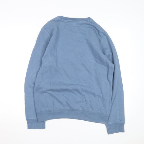 Rock On Ruby Men's Blue Small Pullover Sweatshirt Regular Fit