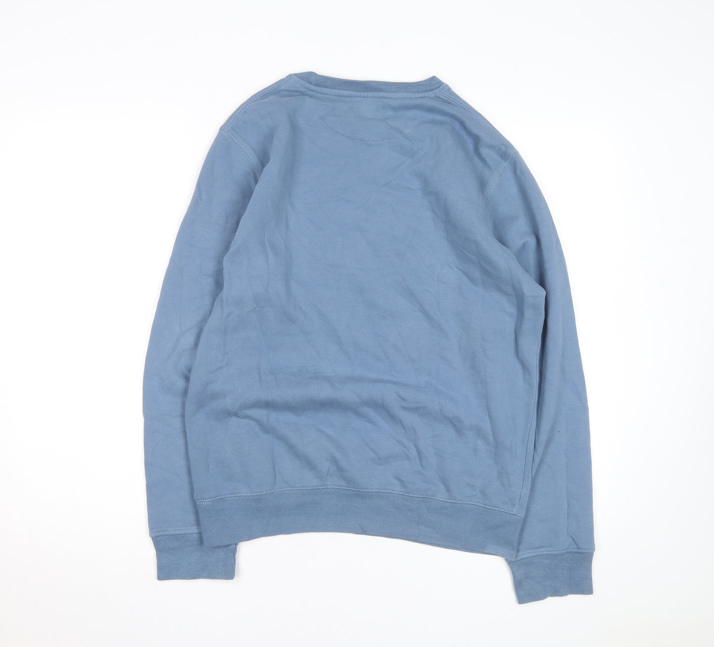 Rock On Ruby Men's Blue Small Pullover Sweatshirt Regular Fit