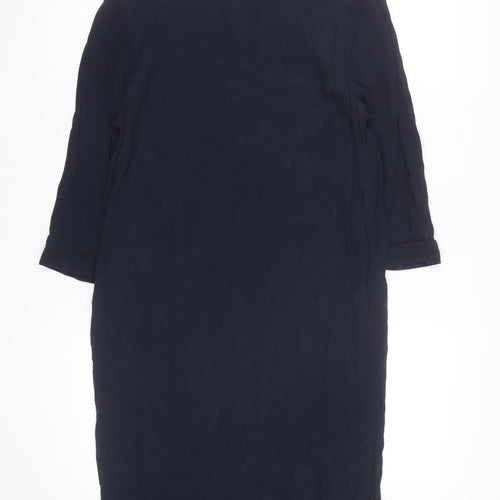 Next Women's Blue 3/4 Sleeve Tunic Blouse Size 10