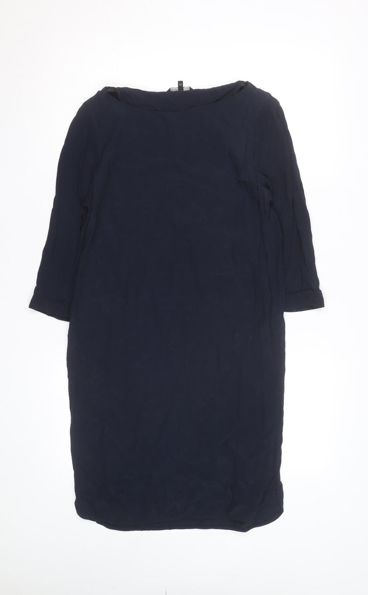 Next Women's Blue 3/4 Sleeve Tunic Blouse Size 10