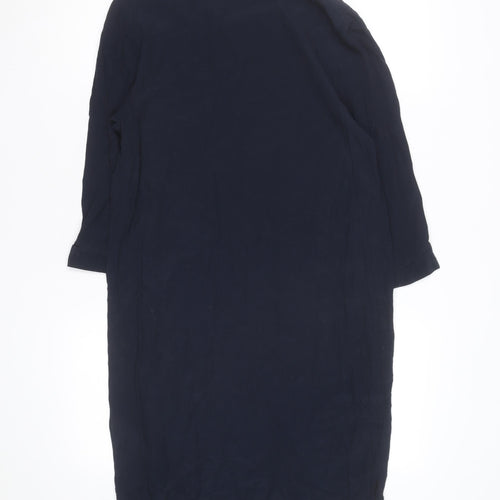 Next Women's Blue 3/4 Sleeve Tunic Blouse Size 10