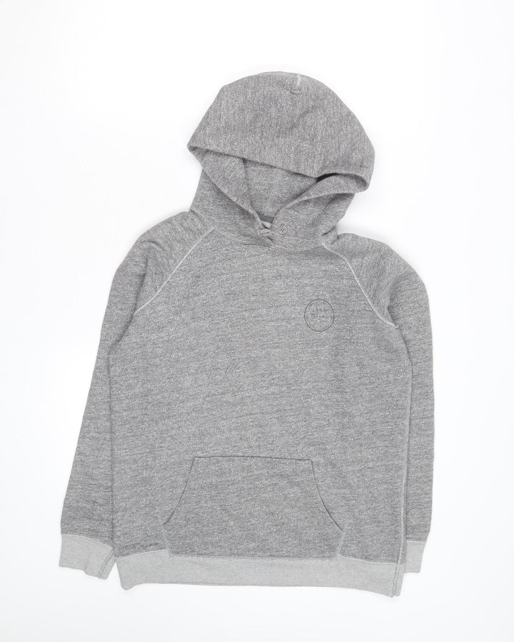 Jack Wills Women's Grey Pullover Hoodie UK 8 Cotton Blend Casual
