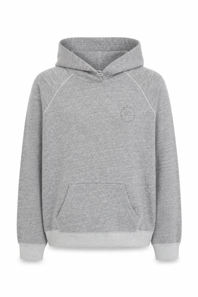 Front view of Jack Wills Women's Grey Pullover Hoodie UK 8 Cotton Blend Casual