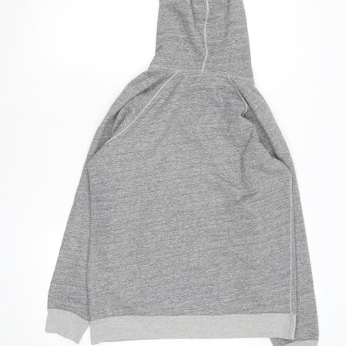 Jack Wills Women's Grey Pullover Hoodie UK 8 Cotton Blend Casual