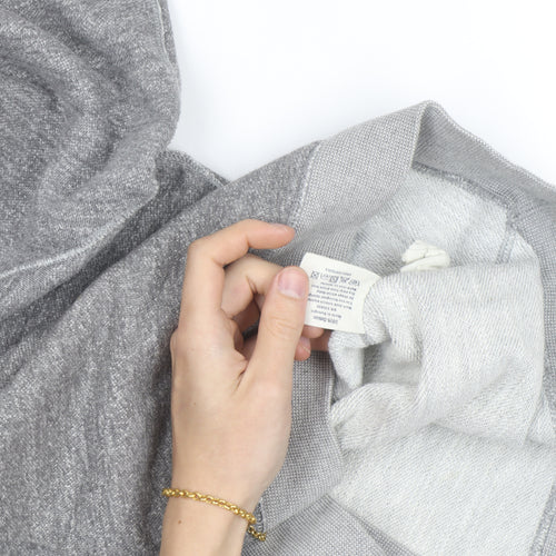 Jack Wills Women's Grey Pullover Hoodie UK 8 Cotton Blend Casual