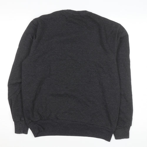 Coca-Cola Men’s Grey Christmas Graphic Pullover Sweatshirt S