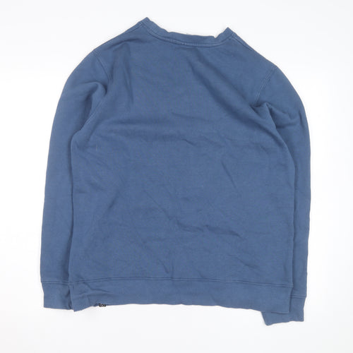 Passenger Mens Blue Crew Neck Pullover Sweatshirt Size M