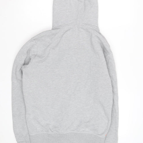 Superdry Men’s Grey Full Zip Hoodie M Orange Label Fleece