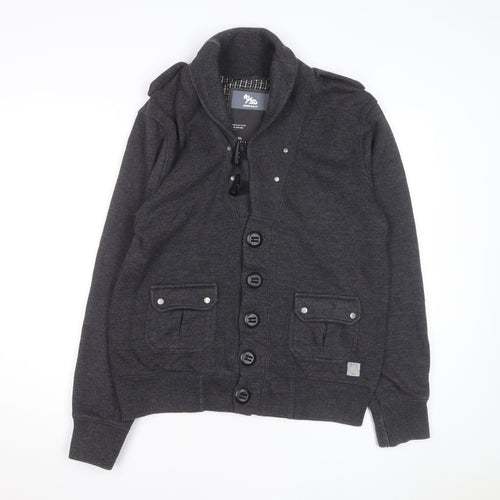 RWD Men’s Grey Button Cardigan Jumper Size XXL Cotton Blend
