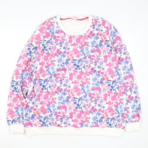 Strong Girls Club Women’s Multicoloured Floral Pullover Sweatshirt XL