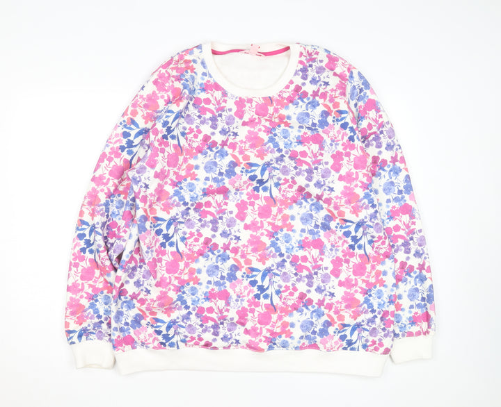 Strong Girls Club Women’s Multicoloured Floral Pullover Sweatshirt XL