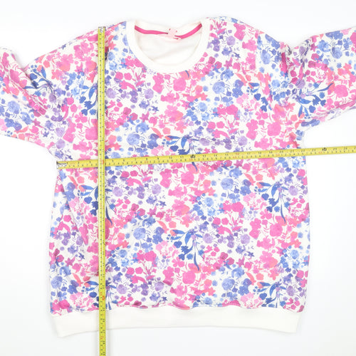 Strong Girls Club Women’s Multicoloured Floral Pullover Sweatshirt XL