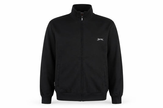 Slazenger Men's Black Medium Track Jacket Full Zip Activewear