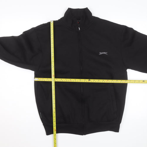 Slazenger Men's Black Medium Track Jacket Full Zip Activewear