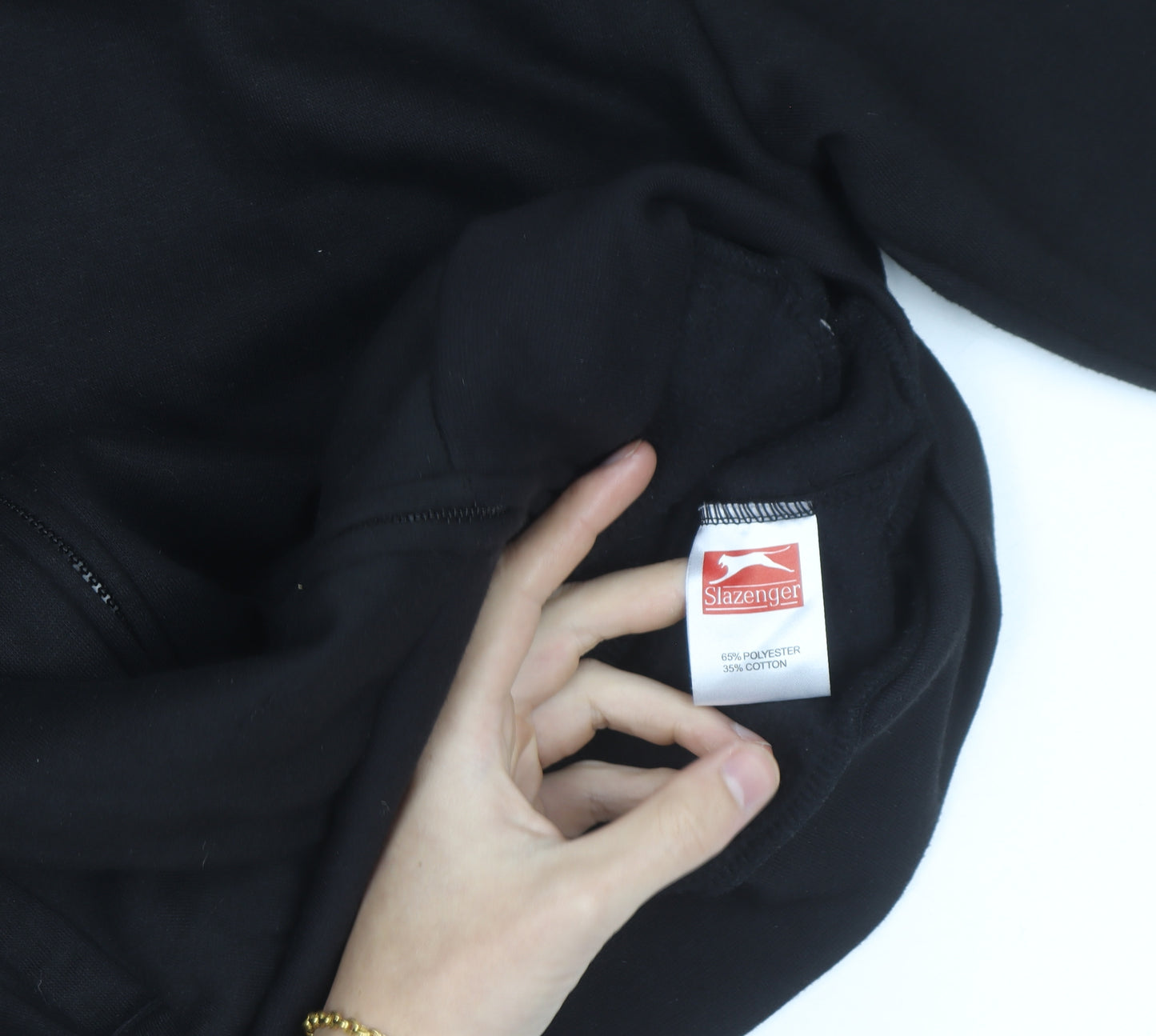 Slazenger Men's Black Medium Track Jacket Full Zip Activewear