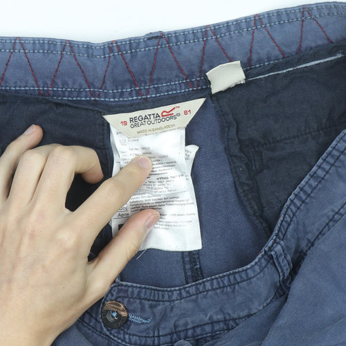 Regatta Men Blue 36 Chino Shorts Cotton Casual Outdoor