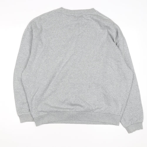 ASOS Men’s Grey Pullover Sweatshirt Size M Regular Fit Crew Neck