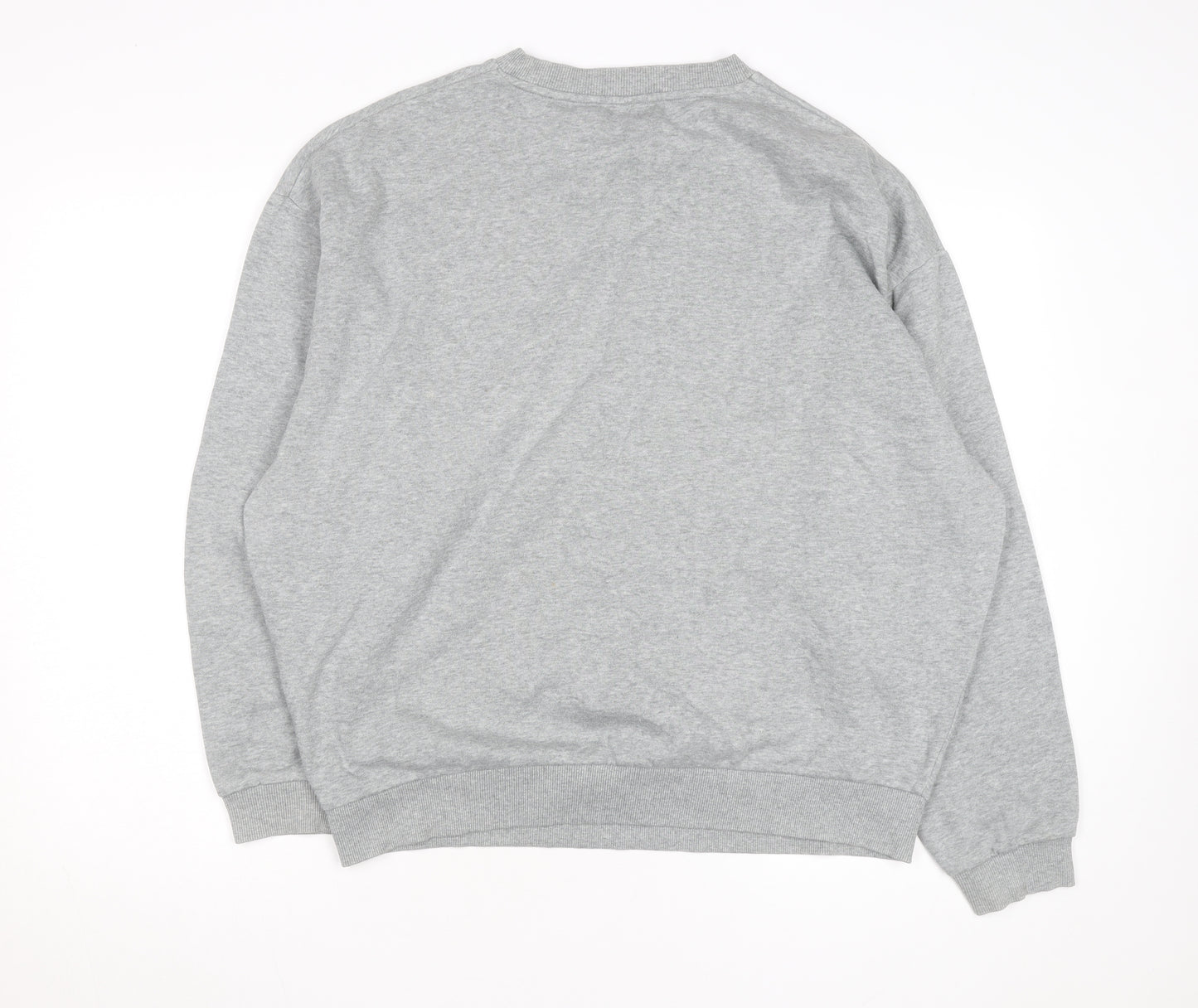 ASOS Men’s Grey Pullover Sweatshirt Size M Regular Fit Crew Neck
