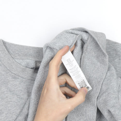 ASOS Men’s Grey Pullover Sweatshirt Size M Regular Fit Crew Neck