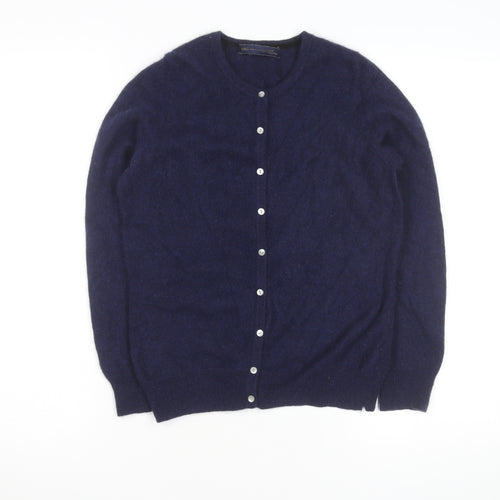 Marks and Spencer Women Navy Blue Pure Cashmere Cardigan Size 12