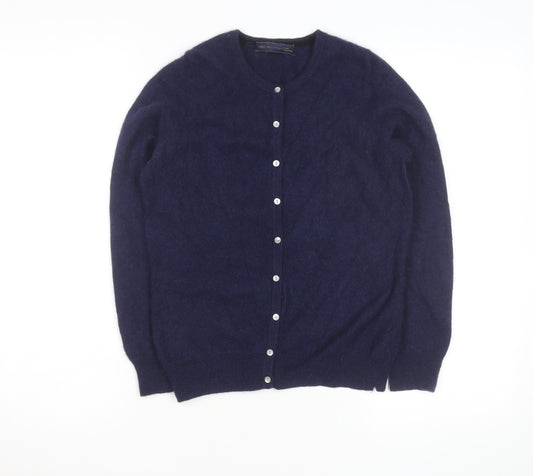Marks and Spencer Women Navy Blue Pure Cashmere Cardigan Size 12