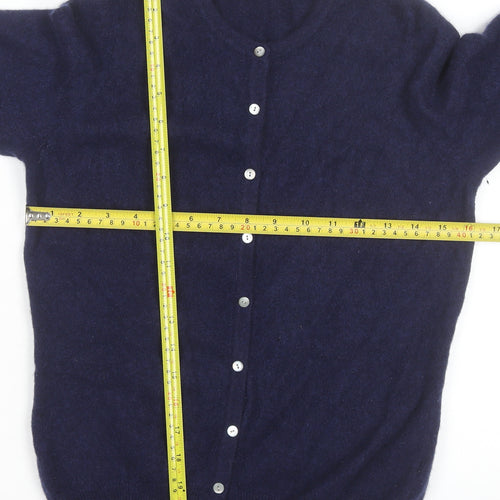 Marks and Spencer Women Navy Blue Pure Cashmere Cardigan Size 12