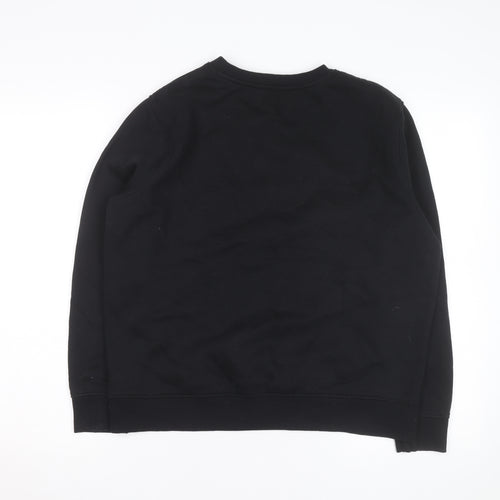 Tu Men’s Black Christmas Rhinestone Sweatshirt Medium