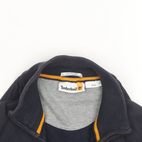 Timberland Men’s Blue Full Zip Cotton Jumper M Regular Fit