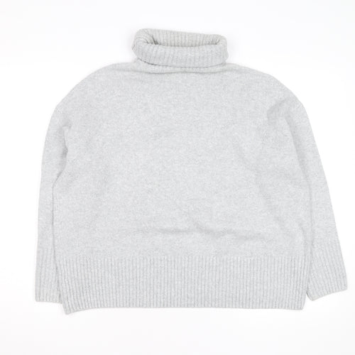 & Other Stories Unisex Grey Roll Neck Wool Alpaca Jumper XS
