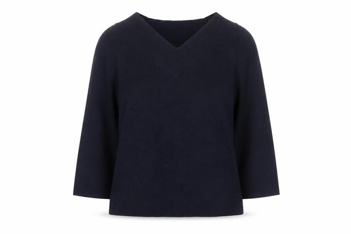 Monsoon Women’s Blue V-Neck Knit Jumper Size 10
