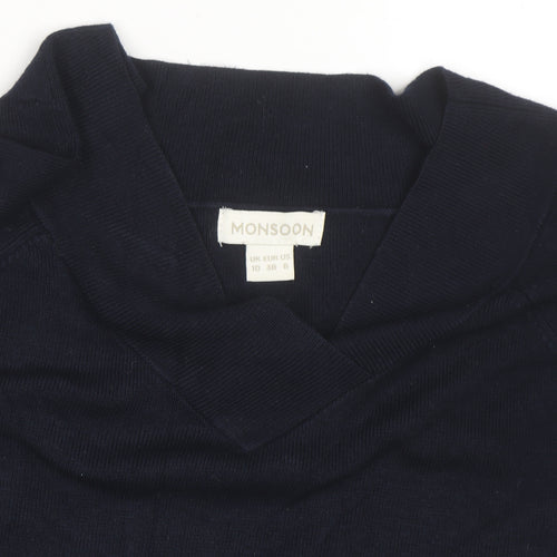 Monsoon Women’s Blue V-Neck Knit Jumper Size 10