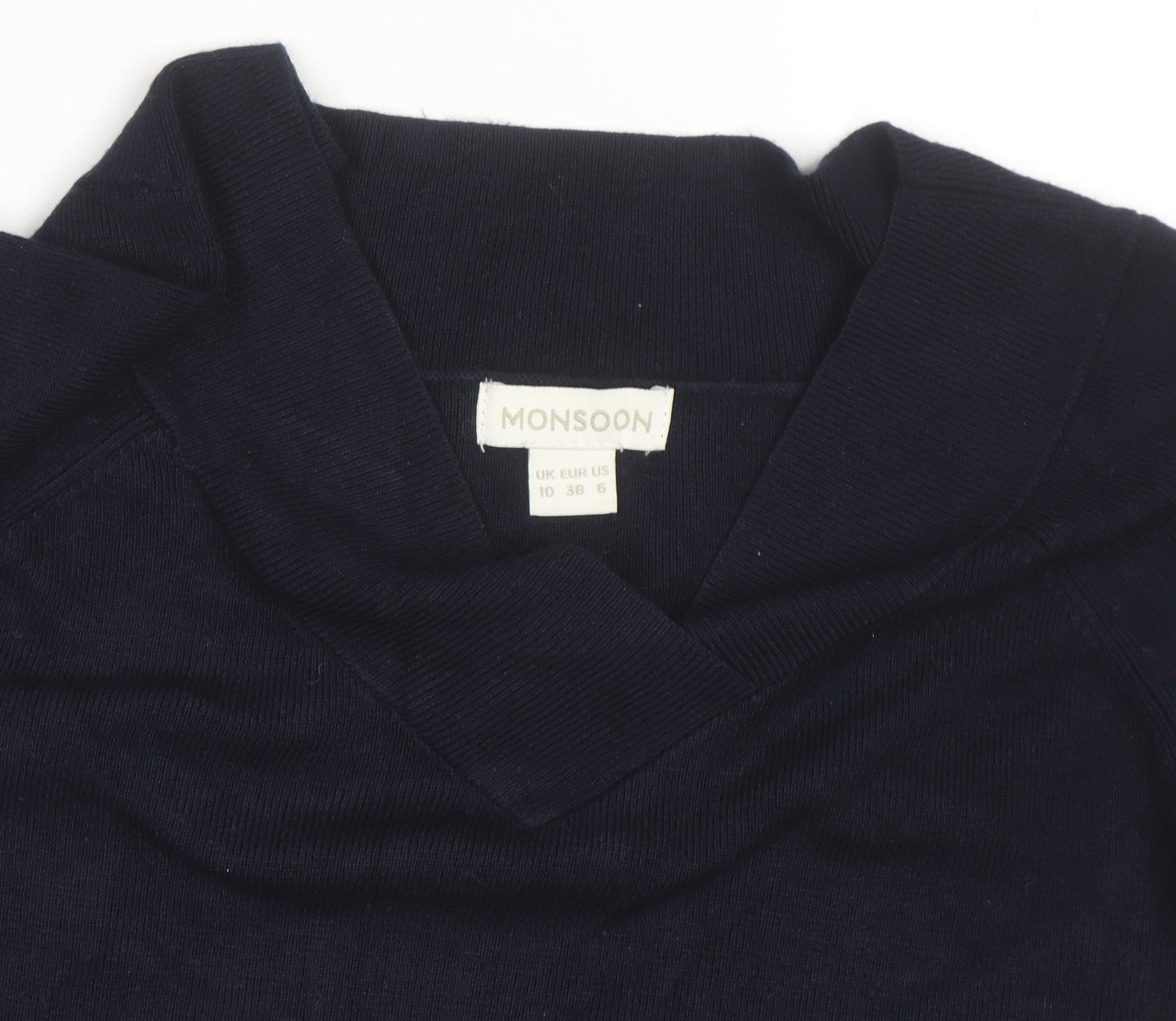 Monsoon Women’s Blue V-Neck Knit Jumper Size 10