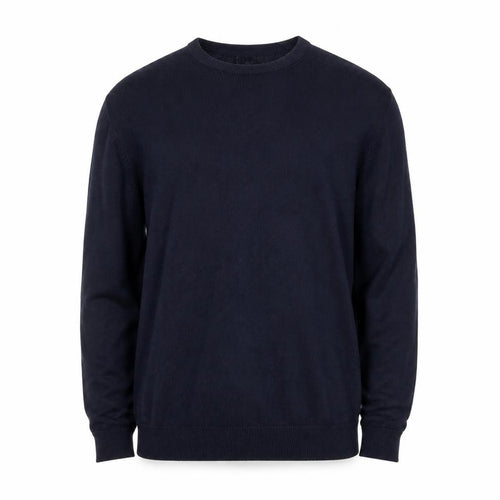 Marks and Spencer Men's Blue XL Cotton Crew Neck Jumper