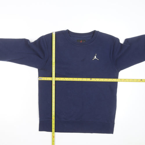 Jordan Boys Blue Pullover Crew Neck Fleece Sweatshirt 12-13 Years