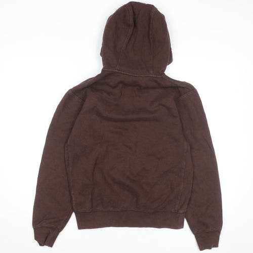 Nike Men's Brown Pullover Hoodie XS Fleece Logo Sweatshirt